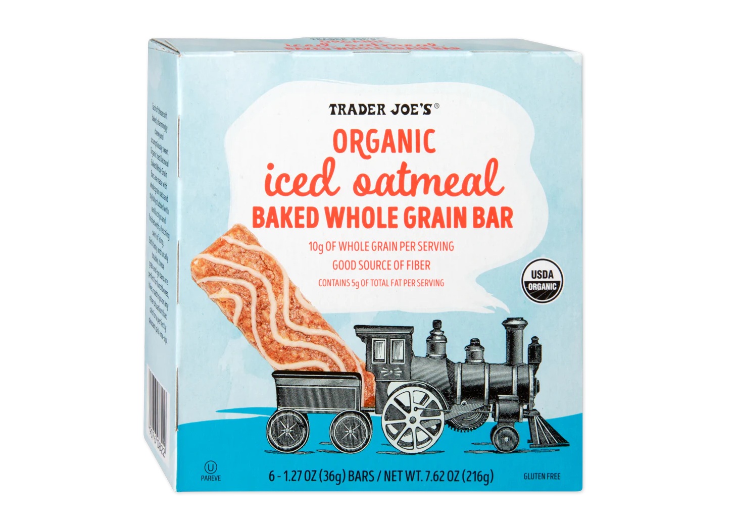 Organic Iced Oatmeal Baked Whole Grain Bar 1.27 Oz